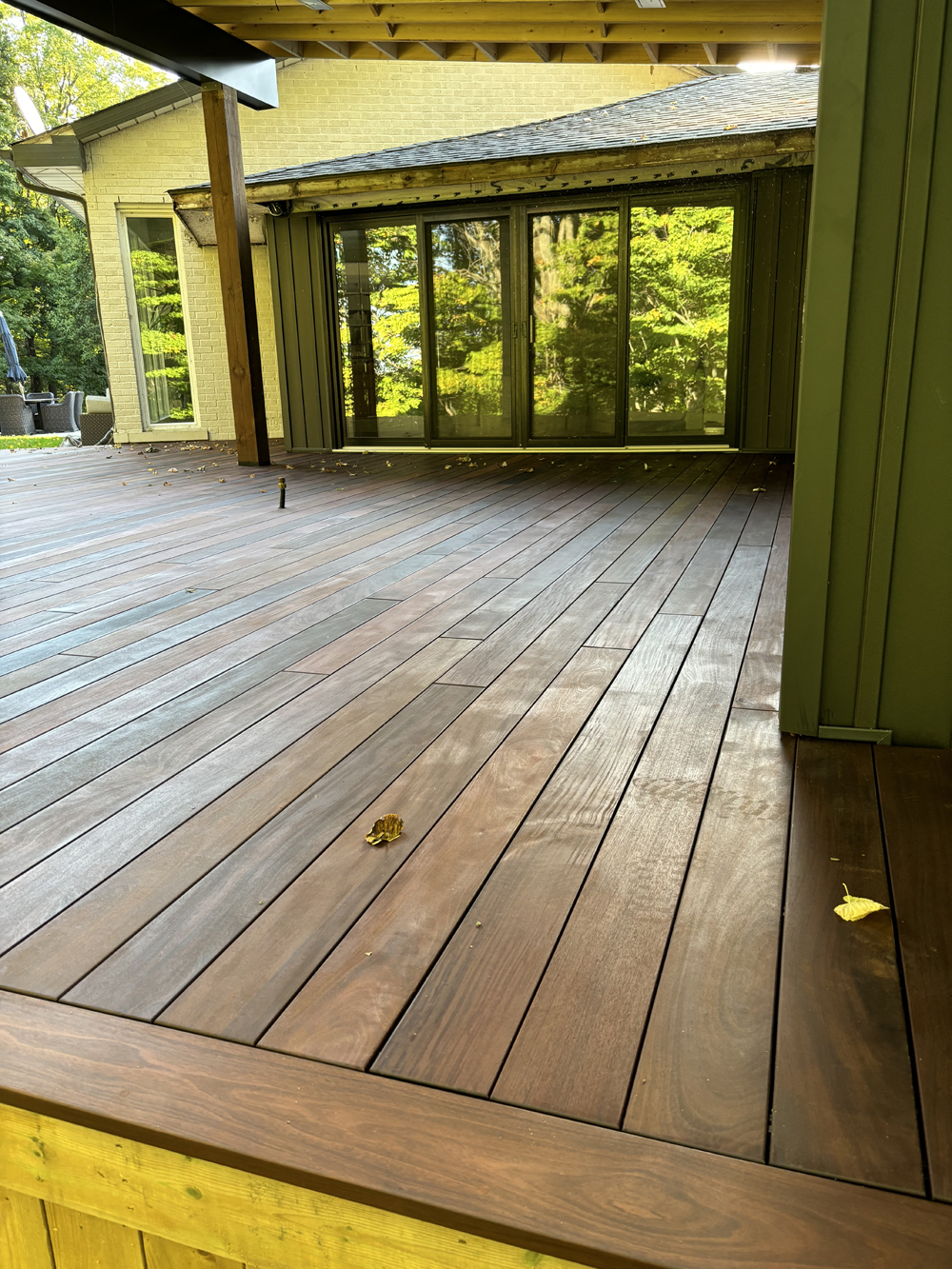 An IPE deck made with our materials